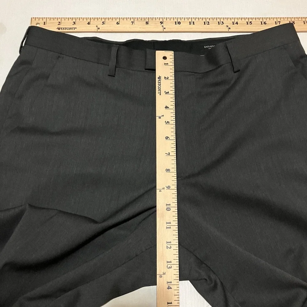 Banana Republic Dress Pants Mens 36x33 Charcoal Gray Modern Slim Fit‎ Lanificio